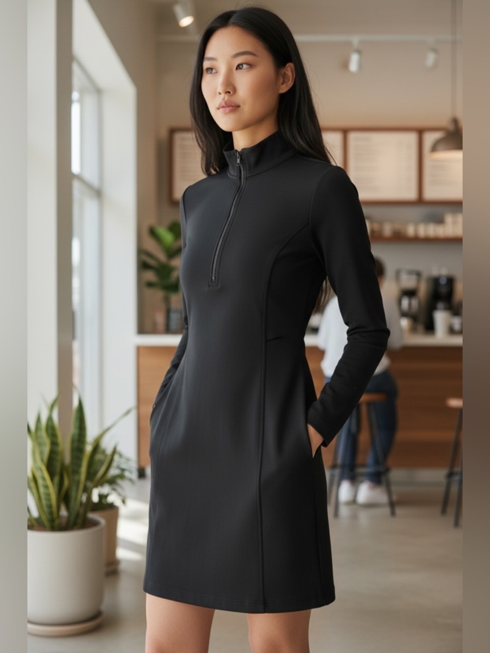 Women’s Athleta Black Long Sleeve Delancey